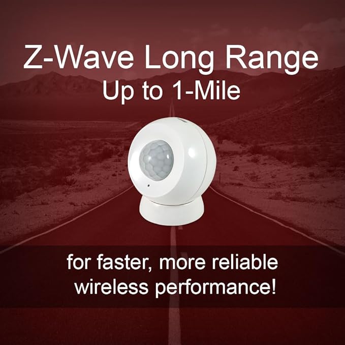 HomeSeer Smart Motion Sensor (MS100 G8), 800 Series Mesh & Long Range Z-Wave Technology, Compatible with HomeSeer, Home Assistant, Hubitat (1-Pack)