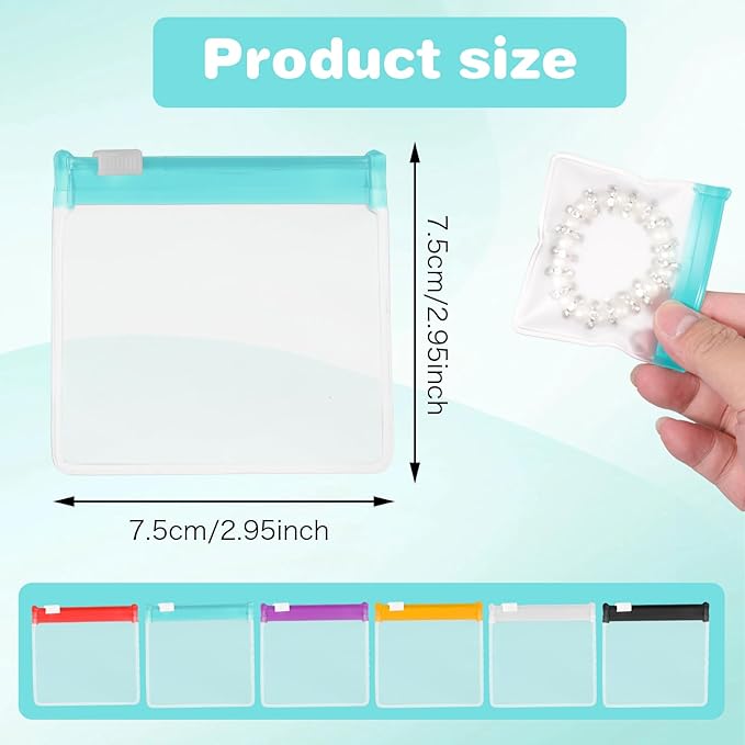 12Pcs Pill Pouch Bags Zippered,Pill Pouch Set,Travel Medicine Organizer,Reusable Baggies Clear Plastic Self Sealing Medicine Bag,for Pills and Small Items(Multicolor)