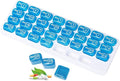 31 Day Monthly Pill Organizer, Portable Pill Medicine case Box Holder for Daily Medicine/Vitamin/Fish Oils/Supplement