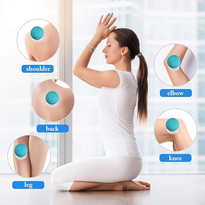 Nuanchu 2 Pieces Facial Cupping Set, Glass Cupping Cups Glass Silicone Cups Vacuum Suction for Face Skin Back Shoulder Muscle(1 Inch and 0.4 Inch Diameter,Green)