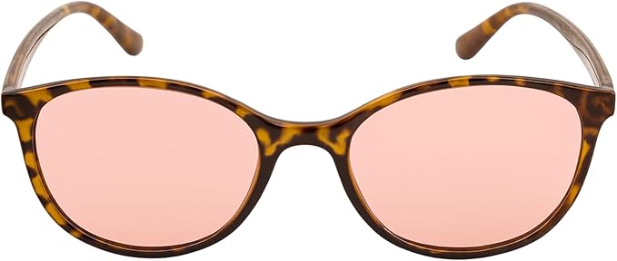 FL-41 Migraine Glasses for Light Sensitivity/Photophobia–Indoor/Outdoor Transitional Lens–Tortoise Frame