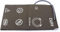 Universal NIBP Cuff for Thigh, 42-54 cm Single Tube Reusable PU Brown Replacement Blood Pressure Cuff, No BP Connector (Thigh, Brown PU/Single Tube)