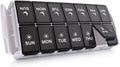 TookMag Weekly Pill Organizer 2 Times a Day, Easy Fill Medicine Pill Organizer AM PM Pill Case, Large Capacity 7 Day Pill Box for Pills/Vitamin/Fish Oil/Supplements (Patent Registered)
