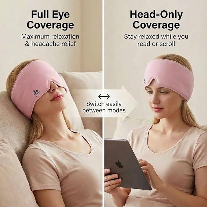 RBX Migraine Relief Cap Hot and Cold Headache Relief Cap Gel Mask, Hangover Headache Relief