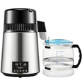 Water Distiller with Dual Temp Display and 0-99H Timer,1.1Gal 750W Distilled Water Maker for Alcohol and Essential Oils,Stainless Steel Countertop Distilled Water Machine