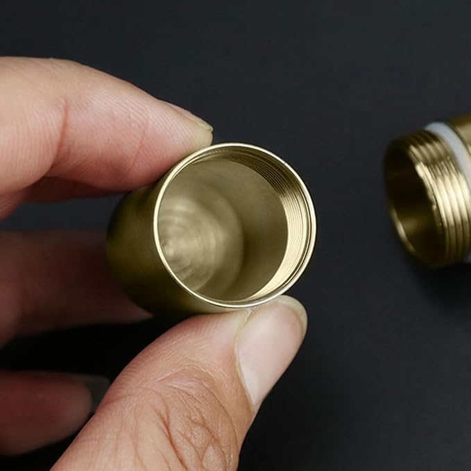 Convenient Keychain Pills Case Practical Brass Pills Container with Keychain Secure Travel Case for Medications