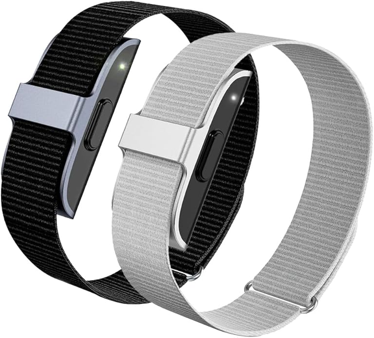 2 Pack Nylon Loop Strap Compatible for Hume Band, Soft Breathable Sport Adjustable Replacement Strap Wristband for Hume Health Band Fitness Tracker Men Women