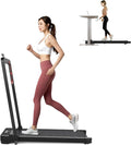 Walking Pad Treadmill, Remote Control Treadmills for Home Small,Portable Under Desk Treadmill, Running Machine with LED Display,Silver & White