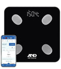 A&D Medical Smart Scale for Body Weight - UC-450BLE - Bluetooth Body Fat Scale with BMI, Body Composition, Digital Bathroom Scale, Tracks 7 Biometrics, Syncs with A&D App - 397lb