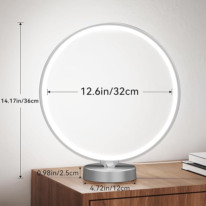 Light Therapy Lamp - 2 in 1 Desk Lamp 10000 Lux Sun Lamp with Dual Controls, 4 Timer, Dimmable, 3 Color Temperatures - Artificial Sunlight Happy Light Box
