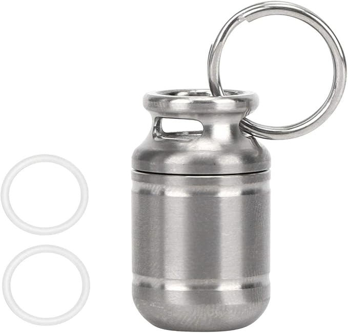 Box Case Alloy Box Case Keychain Holder Container Bottle (s)