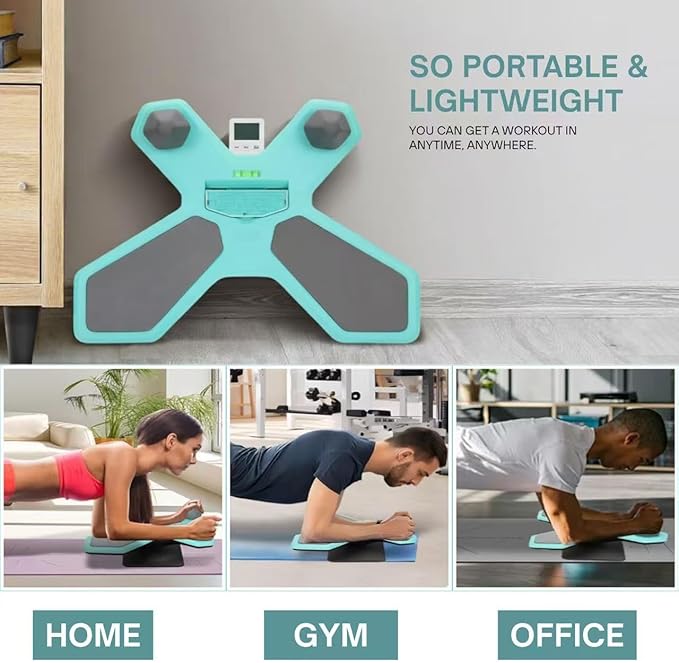 Plank Board,Wobble Balance Board for Core Workout,Push Up Board With Smart Phone Holder,Portable Pushup Board Training Equipment, Gym Accessories for Men & Women