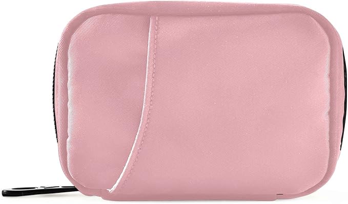 Ollabaky Basic Pink Weekly Pill Organizer, Pill Cases Bag Portable Pill Container 7 Days Pill Box Organizer Vitamin Supplement Holder with Zipper for Travel Family Business Camping