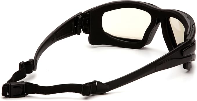 PYRAMEX I-Force Sporty Dual Pane Anti-Fog Goggle, Black Frame/Clear Anti-Fog Lens