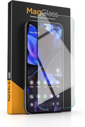 magglass for Google Pixel 9 Pro XL Screen Protector, (Fingerprint Compatible) with Easy Install Applicator, Full Coverage HD Tempered Glass & Camera Lens Protector (6.8")
