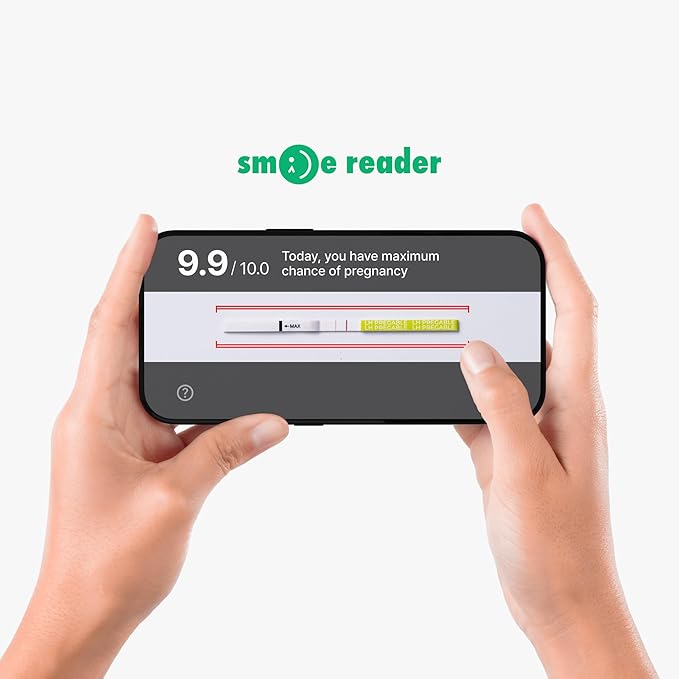 Combo Kit: 50 Ovulation Tests & 20 Pregnancy Tests, Free Tracker app, SmileReader, OPKs, HPTs (50LH + 20HCG (Pack of 1))