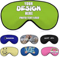 Custom Sleeping Eye Masks with Your Own Design, Customized Light Blocking Eyeshade for Deep Sleep Nap, Customize Blindfold Travel Accessory Sleep Aid Airplane Night Companion,#YellowGreen