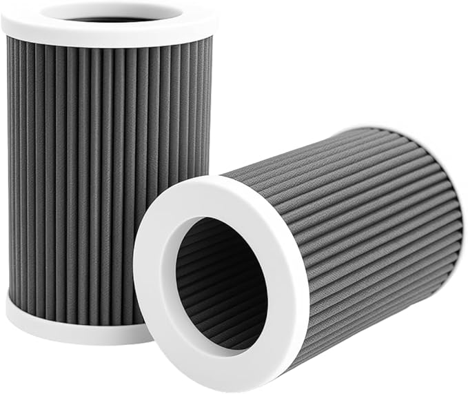 Nispira PEPERSFIL Purezone Replacement Filters For Car Air purifier Pure Enrichment Air Purifier Mini Portable (PEPERSAP) 3-in-1 HEPA Activated Carbon, 8 Packs