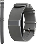 Silicone Loop Strap Compatible with Hume Health Band, Soft Silicone Replacement Band Adjustable Clasp Buckle Closure Strap Wristband for Fitness Tracker