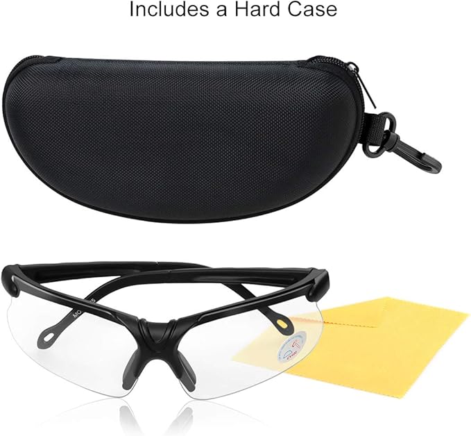 xaegistac Shooting Glasses with Case Anti Fog Hunting Safety Glasses for Adults