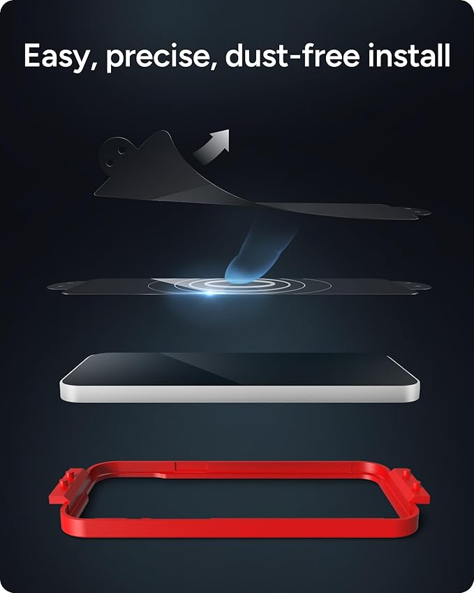 ZAGG XTR4 Screen Protector for iPhone 17e/ 16e/ 14/13/ 13 Pro - 11x Stronger Tempered Glass, Blue Light Filtration, Anti-Reflective Technology, Graphene Reinforced, InvisibleShield, Easy Installation