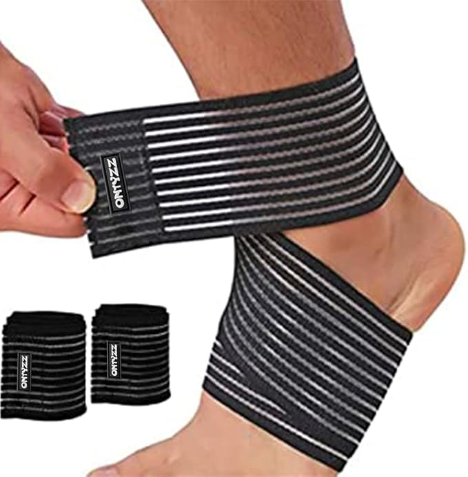 ONTYZZ Adjustable Calf Compression Bandage Support Knee Wraps Elastic Sports Knee Bands for Ankle Elbow Wrist Replacement