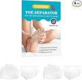 4Pcs Toe Separators & Metatarsal Pads for Women & Men - Ball of Foot Cushion, Gel Toe Spacers for Pain Relief, Metatarsalgia, Morton’s Neuroma, Long Hours of Standing or Walking