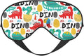 Dinosaur with Palms Sleep Mask Eye Mask with Adjustable Strap Eye Sleep Shade Cover Blocks Light for Women Men Airplane Travel Nap