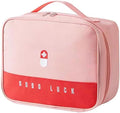 Travel Medicine Bag Pill Bottle Organizer Storage Pouch Medication Carrying Case Carrier for Traveling Medical Supplies, Medications, Pills, Bottles, Vitamins, Supplements (Pink)