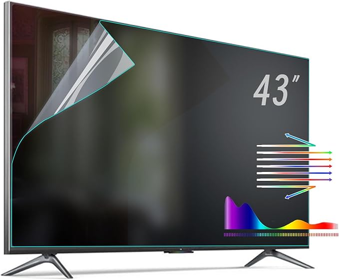 43 Inch Anti-Glare TV Film,Blue Light Anti Scratch Film for 43 Inch,43 Inch TV Anti Glare Screen Protector TV Glare Stopper Matte Film