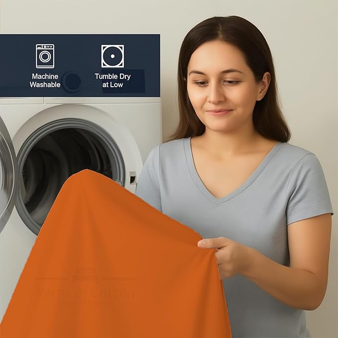 1 Pack Fitted Hospital Bed Sheets - Soft Microfiber Hospital Fitted Sheet - Hospital Bed Fitted Sheets (Orange, 36" x 84" x 12")
