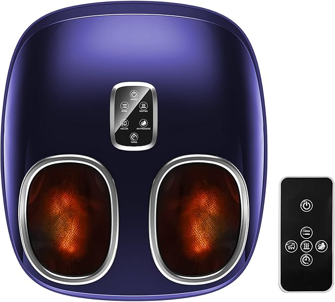 Foot Massager Machine Relieve Fatigue, Deep Tissue Massage for Plantar Fasciitis, Gift for mom and dad