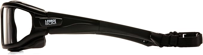 PYRAMEX I-Force Sporty Dual Pane Anti-Fog Goggle, Black Frame/Clear Anti-Fog Lens