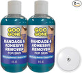 Goo Gone Bandage Adhesive Remover for Skin - Safe and Pain Free Removal for Sticky Residue from Continuous Glucose Monitors, KT Tape, Medical Tape, Heart Rate Monitors, Insulin Pumps, 8 oz (Pack of 2)