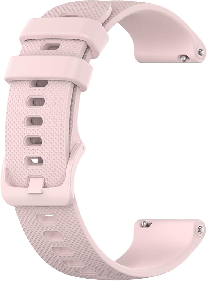 Compatible with Garmin Venu Sq Bands for Women Men, 20mm Quick Release Silicone Replacement Band Wristbands Straps Bracelet Fit for Garmin Vivoactive 3 Music, Forerunner 245 645 (Pink)