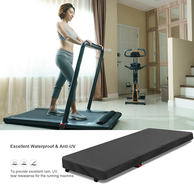 Under Desk Treadmill Cover, Dust-Proof Walking Pad Cover, Waterproof Protective Cover for Walking Treadmill Office Under Desk(Cover Only)