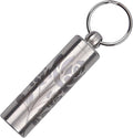 aiGear Stainless Steel Mini Pill Case Inner Diameter 0.48 Inch with Necklace Light Weight Pill Holder Waterproof Small Keychain Pill Box for EDC Outdoor Hiking Camping Travel First Aid (TPF30RS)