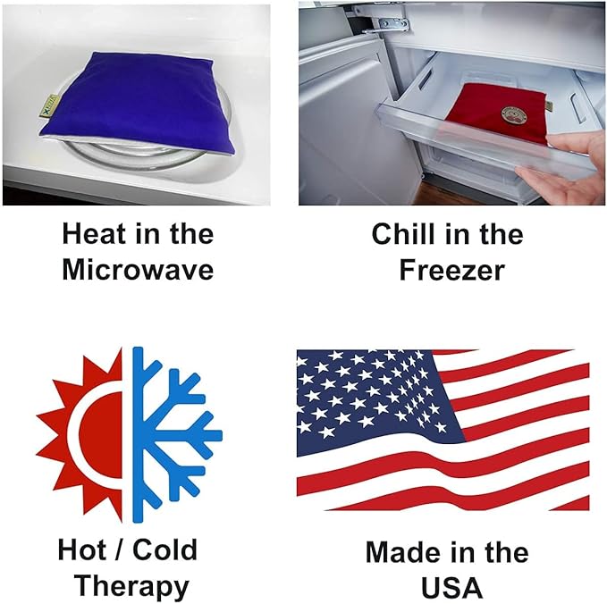 KOYA Naturals Soft Velvet Microwave Heating Pad for Cramps with Lavender- Microwavable Moist Heat Bag - for Neck, Muscles, Joints, Stomach Pain, Menstrual Cramps (Turquoise)