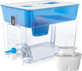 Water Filter Dispenser for Tap and Drinking Water with 1 Filter, 40-Cup Capacity 200-Gallon Long-Life, BPA Free,Removes Fluoride, Chlorine, Lead, Forever Chemicals