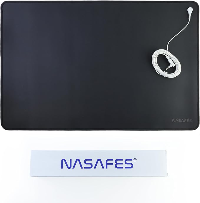 Universal Grounding Mat for Bed or Desk: Connect with The Earth for Optimal Grounding, Includes 15ft Grounding Cord