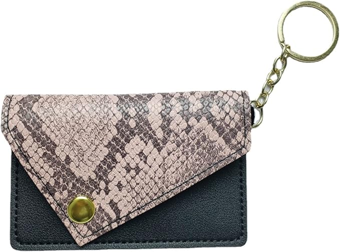 Birth Control Pill Case Snakeskin Print (Pink)