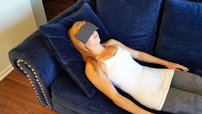 Eye Pillows 2 Microwavable for Yoga, Cold or Hot Therapy. Relieve Puffy or Dry Eyes. Eye Pads For Relaxing Warmth, Cooling Relief.