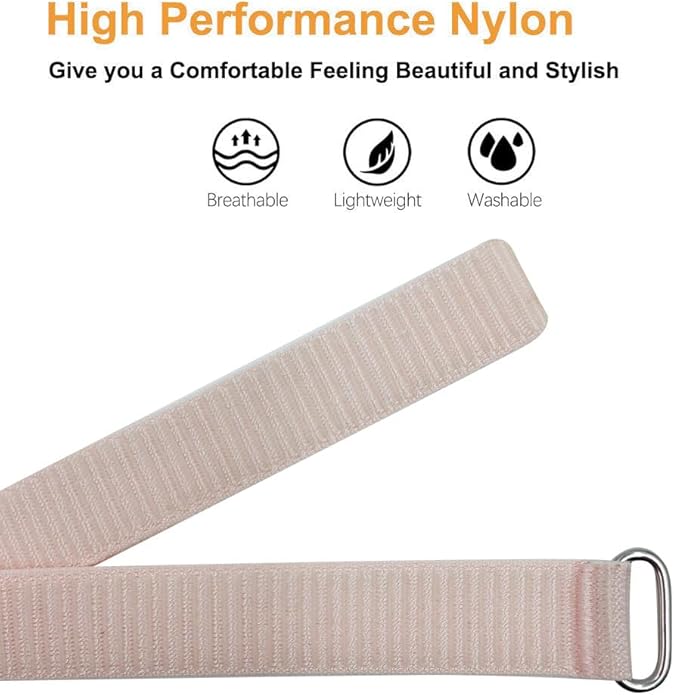 Nylon Loop Compatible for Hume Band, Soft Breathable Sport Strap Adjustable Replacement Wristband for Hume Health Band Fitness Tracker Men Women