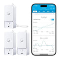 GoveeLife Outdoor Thermometer Hygrometer Subdevice H5107 (3 Pack), Mini Temperature Humidity Sensor with APP Notification Alert, IP 65 Waterproof (WiFi Gateway Not Included)