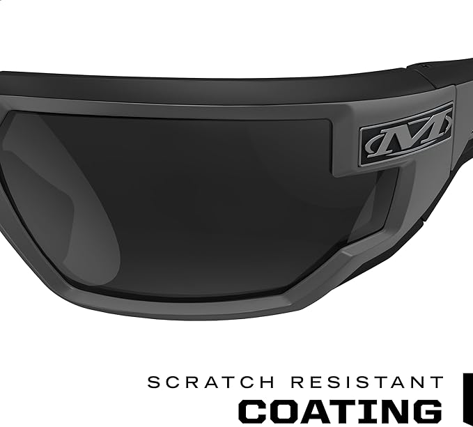Mechanix Wear: Vision Type-X Safety Glasses with Advanced Anti Fog, Scratch Resistant, Black Frame, Protective Eyewear, Lightweight Glasses, Ventilated Temples, For Outdoor Use (Smoke Lens)