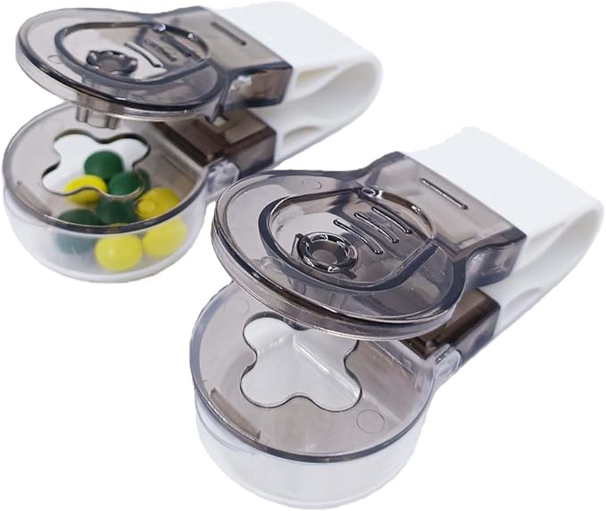Grey Pill Popper Tool Easy Blister Pack Tablet Remover & Medicine Dispenser for Arthritis, Portable Handy Gadget