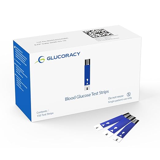 Blood Glucose Test Strips Glucoracy G-425-2/G-425, 150 Diabetic Blood Test Strips, Home Diabetic Supplies for Glucracy G-425-2/G-425 Blood Sugar Testing Kit