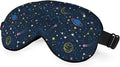 Space Planets Sleep Mask Eye Mask Comets Constellations Stars Night Sky Astronomical Colorful Sleep Mask Adjustable Smooth Soft Eye Masks for Women Deep Rest Travel