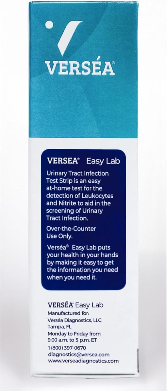 Easy Lab UTI Test Strips, At-Home Detection - Quick & Reliable Urinary Track Infection Test - 3 Count