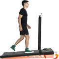 Folding Walking Pad with Incline and Handle Bar, 2 in 1 Compact Portable Under Desk Treadmill for Home Office, 3.0HP 350lbs Capacity Walking Jogging Running Machine with LED Display and Remote Control